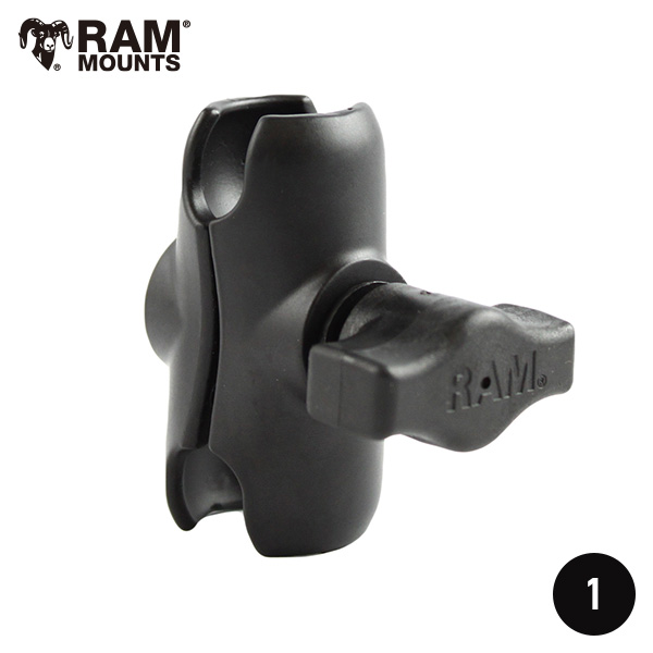 RAM MOUNTS ラムマウント 1インチボール ダブルソケット ショートアーム RAM-B-201U-A